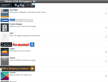 Tablet Screenshot of myiphone4wallpaper.com